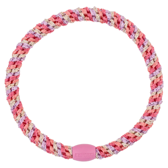 Kknekki Hair Tie | Slim Mix Raspberry Pom