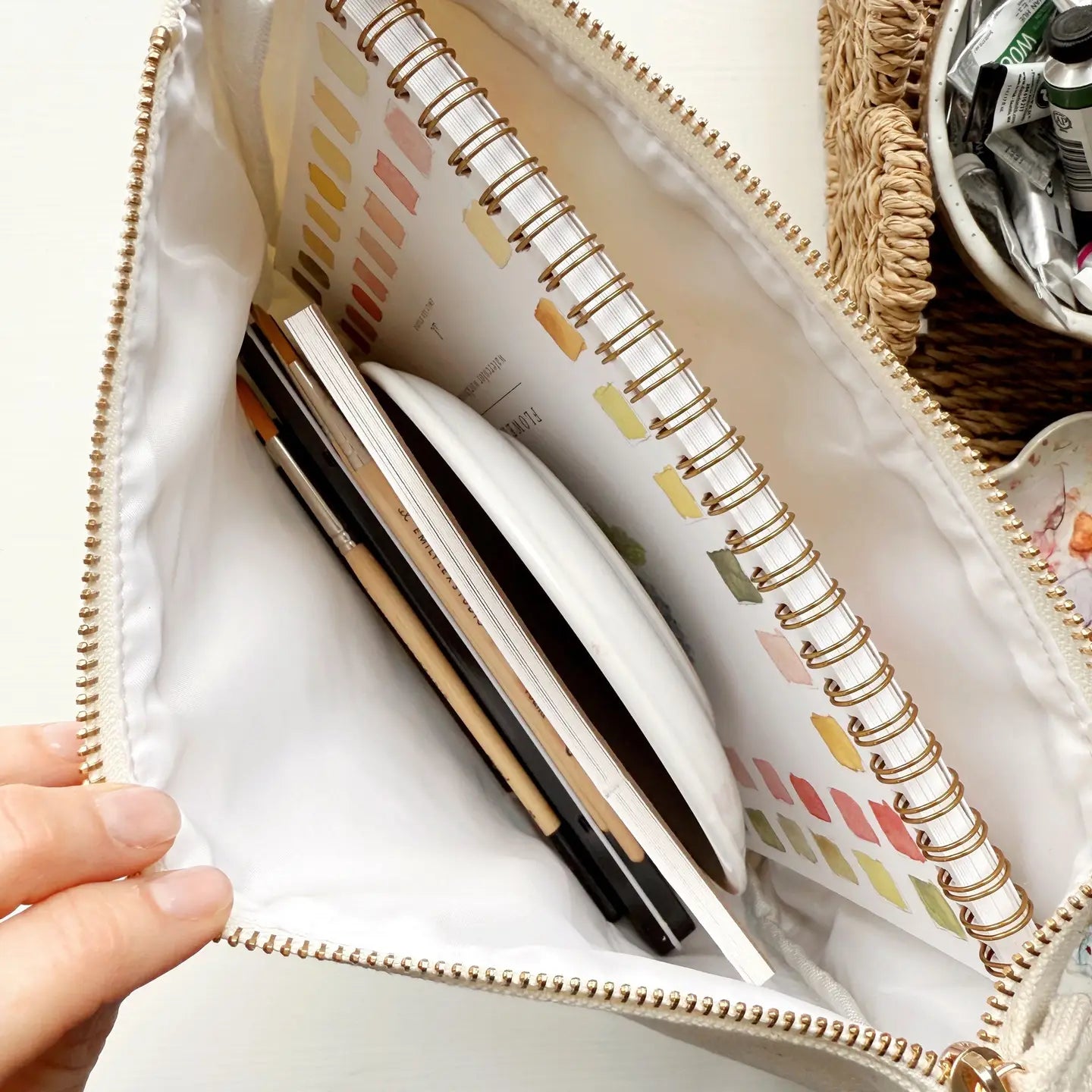 Emily Lex Studio Canvas Zipper Pouch
