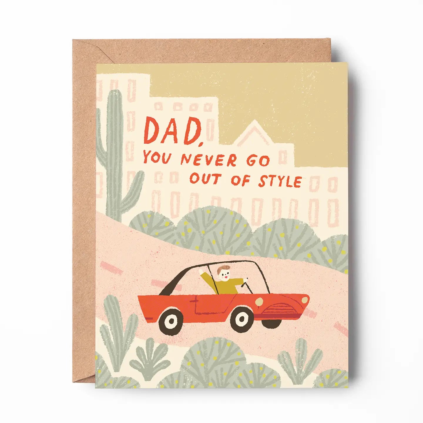 Retro Father Car Card