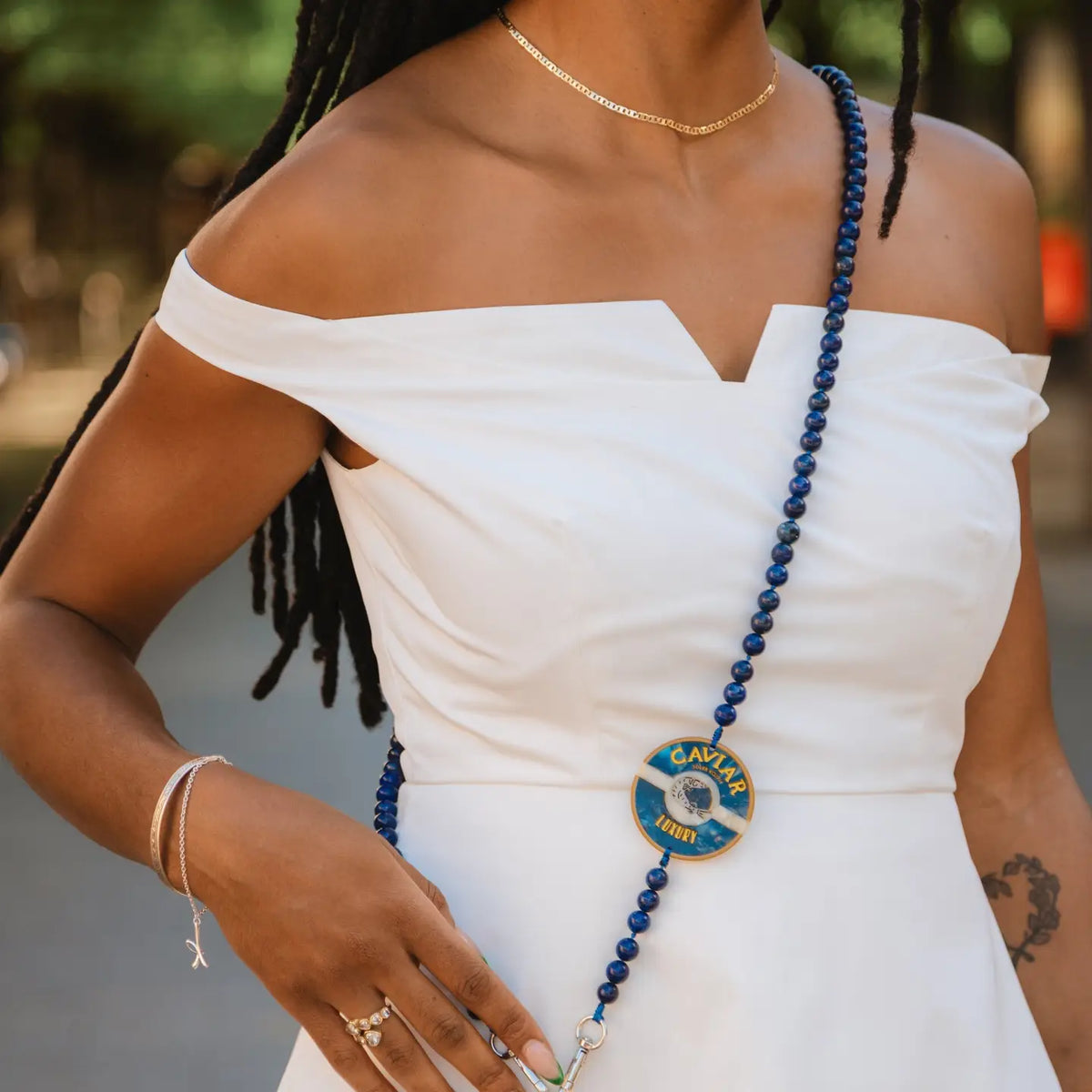 Crossbody Phone Chain | Caviar