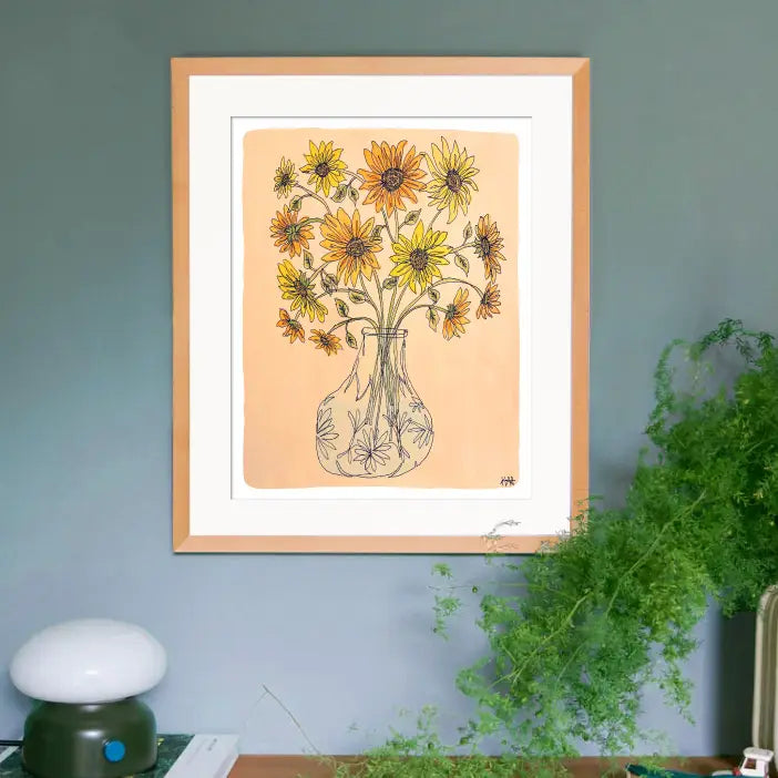 Kim Hoppe 11x14 Art Print | Wild Sunflower