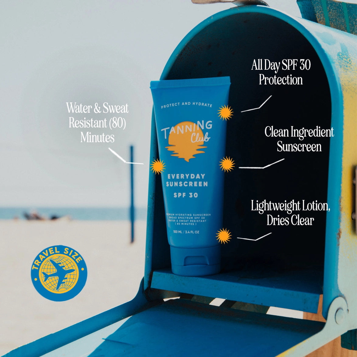 Tanning Club Travel Size Everyday Sunscreen | 100 mL