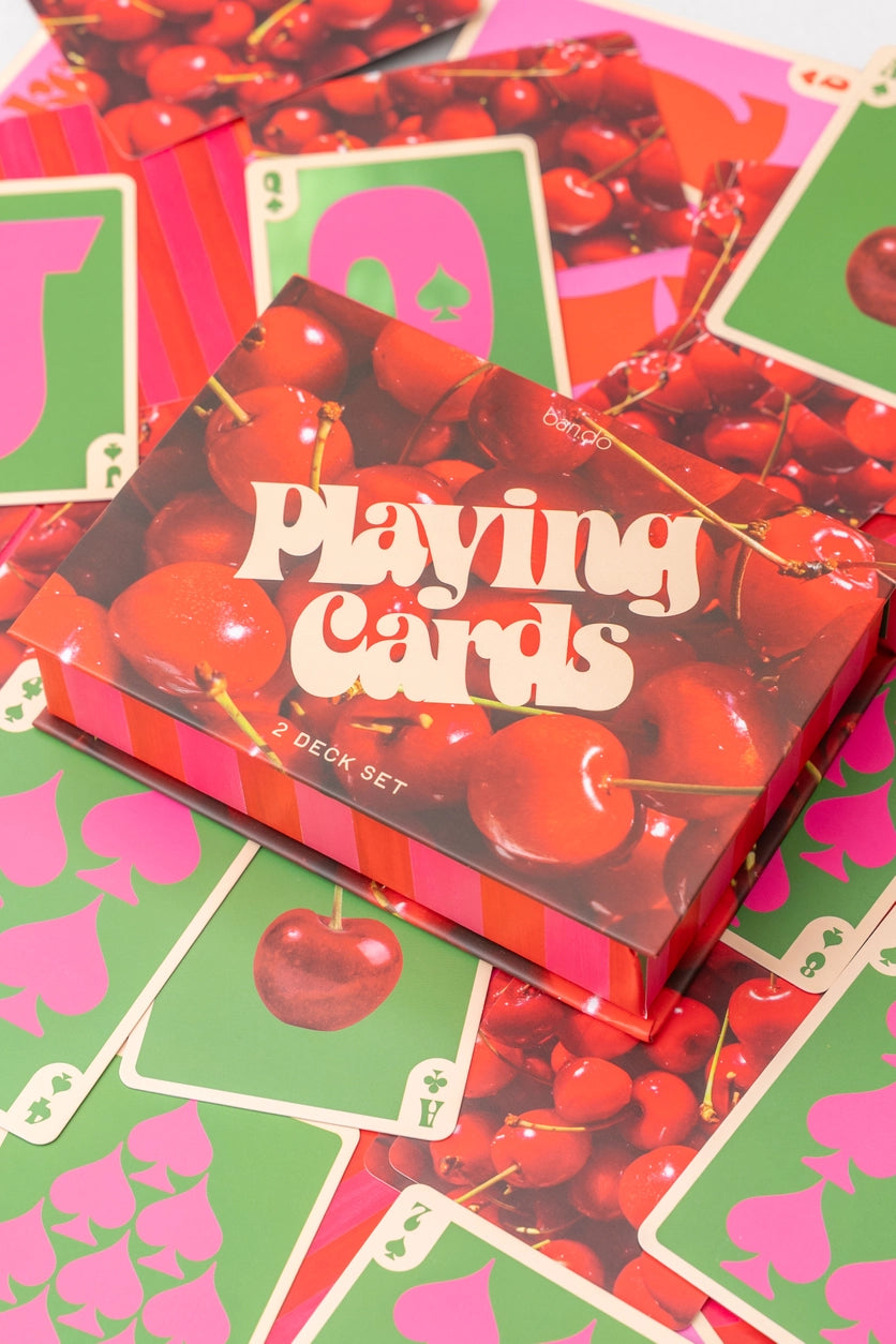 Playing Cards | Cherry Stripe