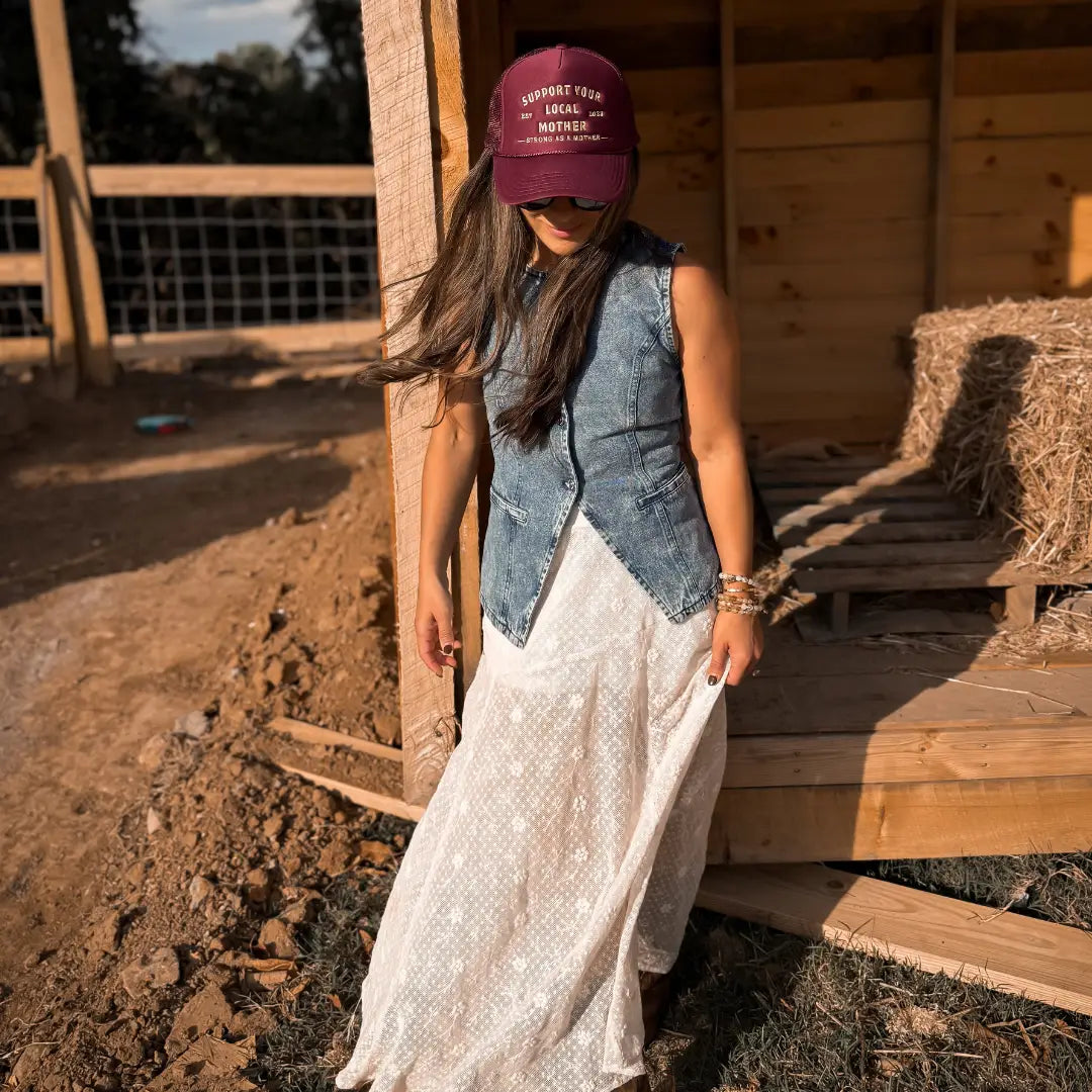 Support Your Local Mother | Burgundy