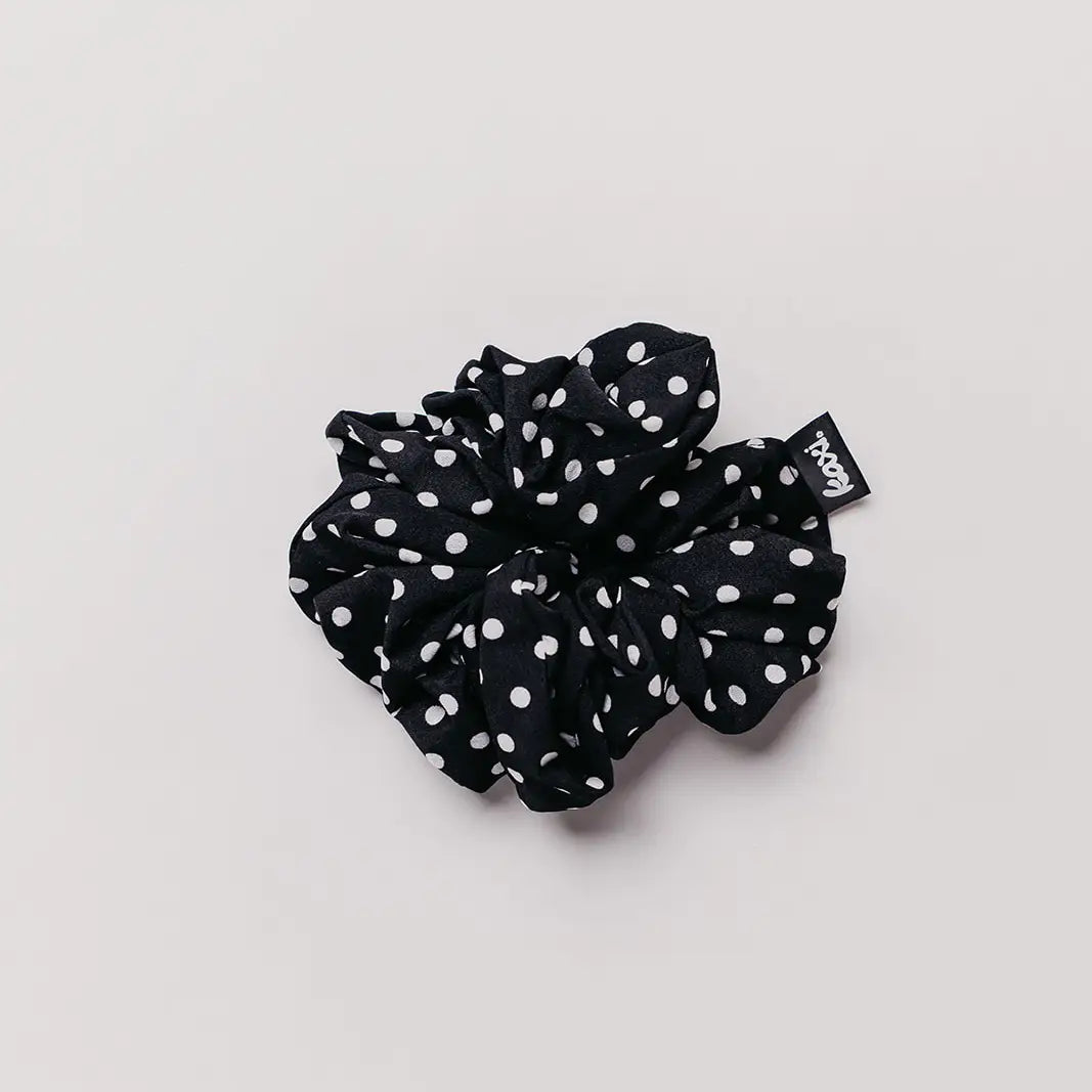 Oversized Chiffon Scrunchie | Polka Dot