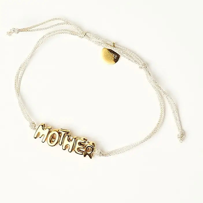 Mother Bubble Bracelet | Cream + Gold