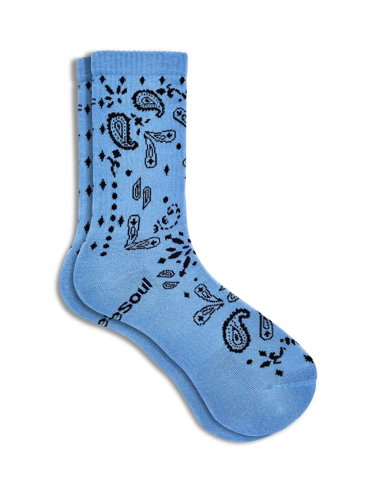 Double Soul Bandana Socks | Sky