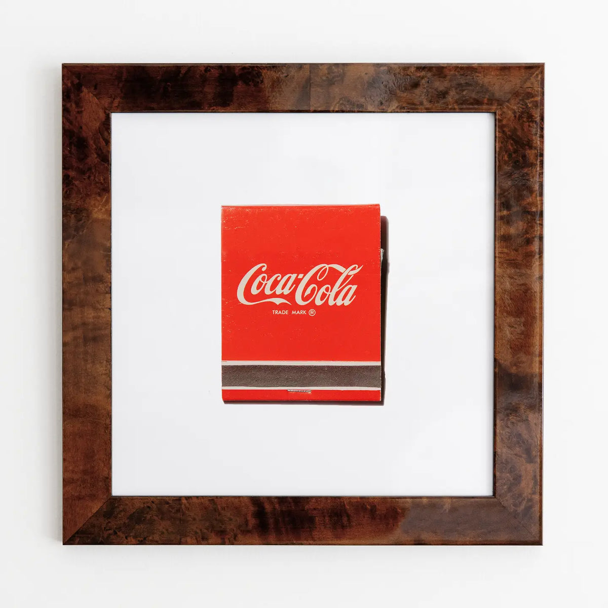 Vintage Coca-Cola Matchbook Art Print | 12x12