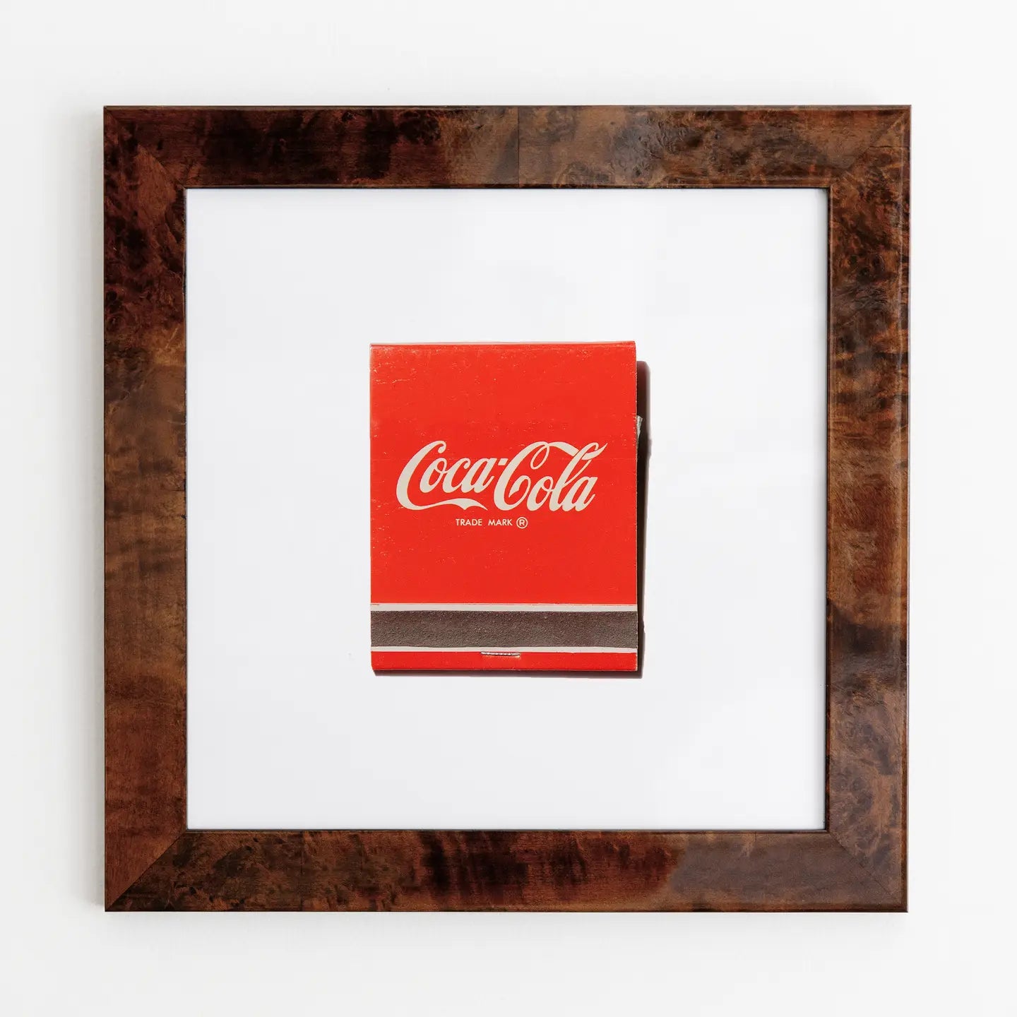 Vintage Coca-Cola Matchbook Art Print | 12x12