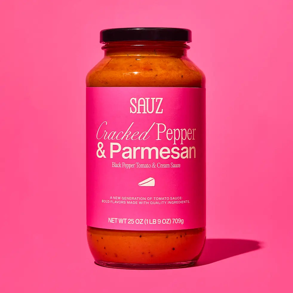 Sauz Pasta Sauce | Cracked Pepper &amp; Parmesan 25 oz.