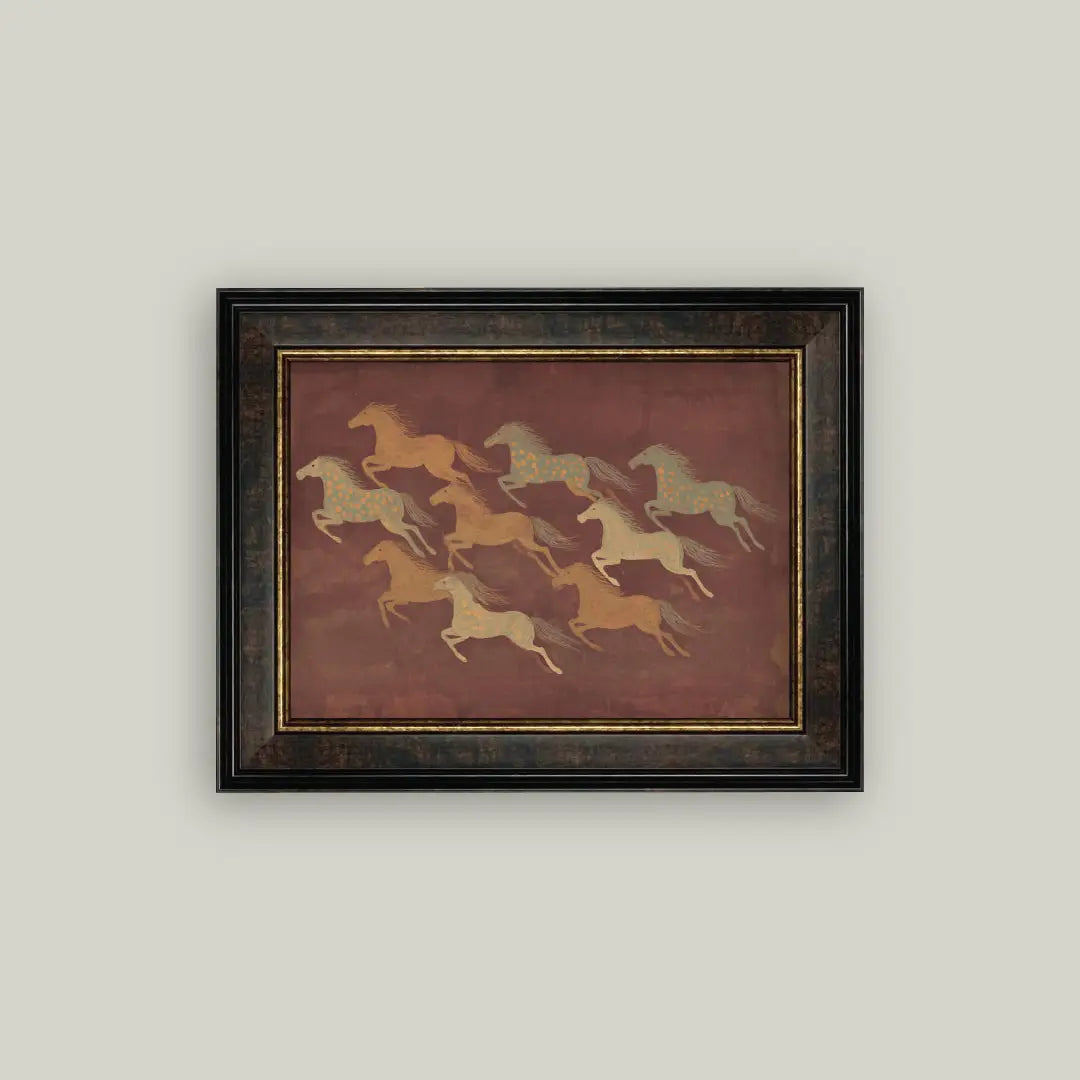Golden Gallop Art Print | 12"x10"