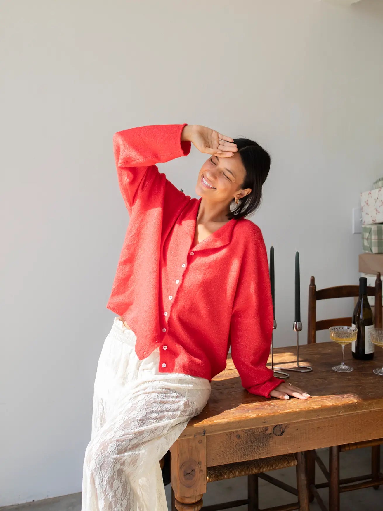 Things Between Piper Cardigan | Tomato