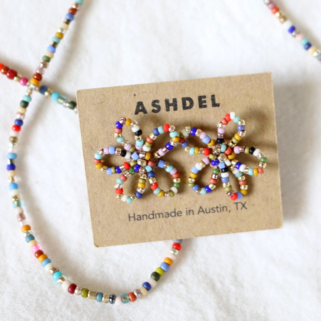 Ashdel Earrings | Flower Studs