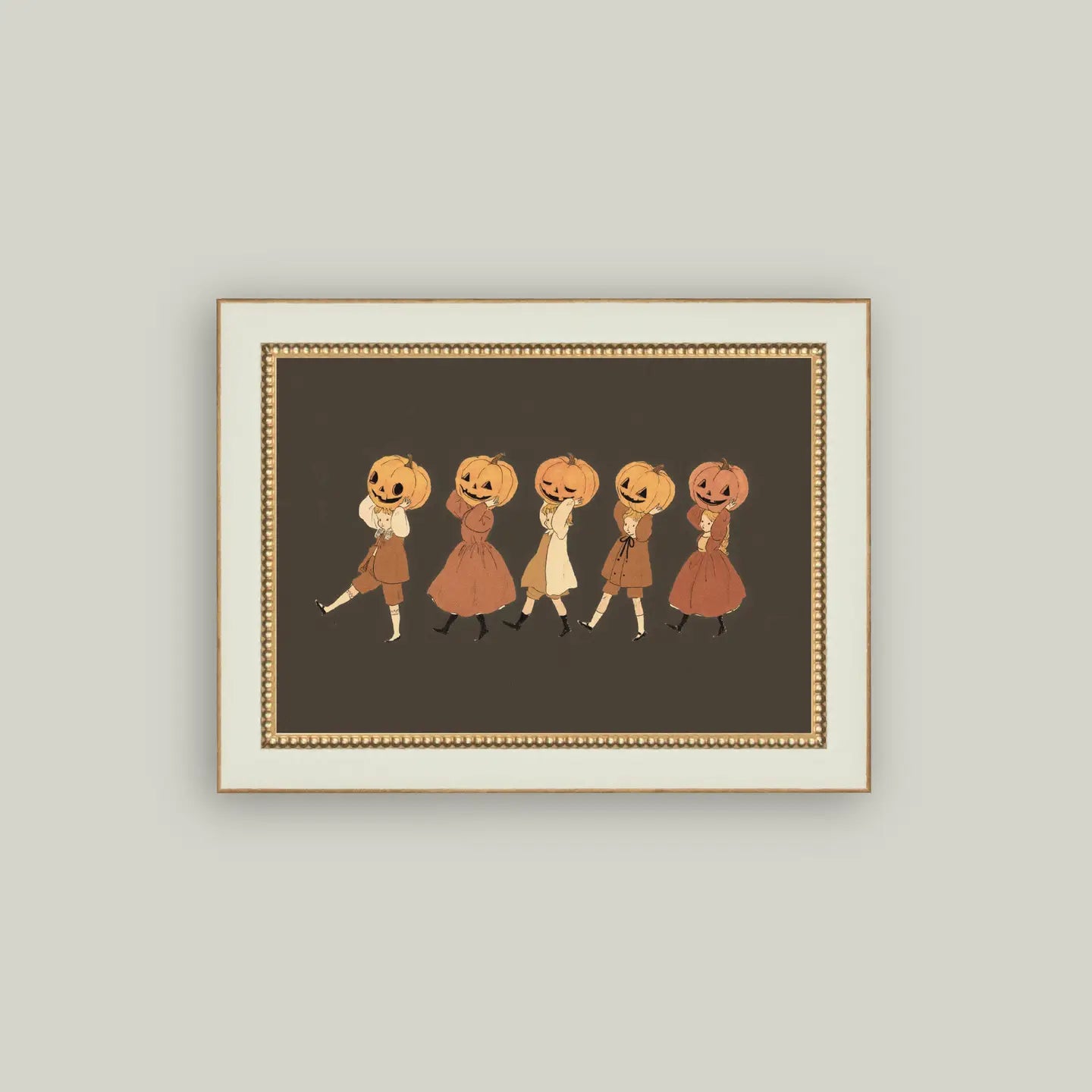 The Pumpkin Parade Art Print | 11"x6"