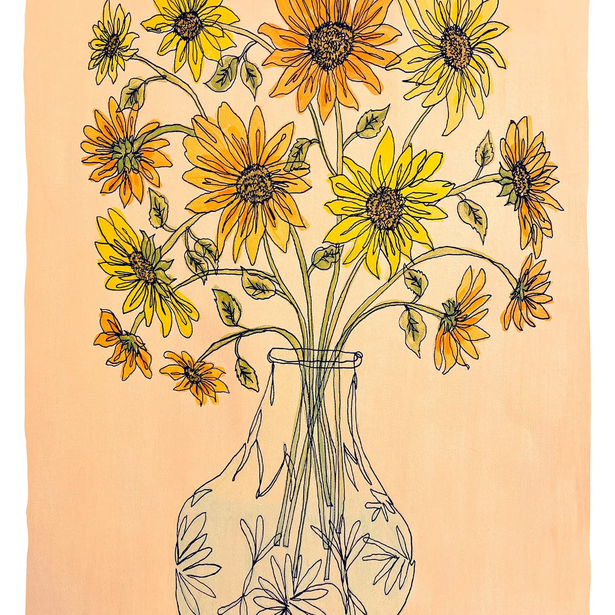 Kim Hoppe 11x14 Art Print | Wild Sunflower