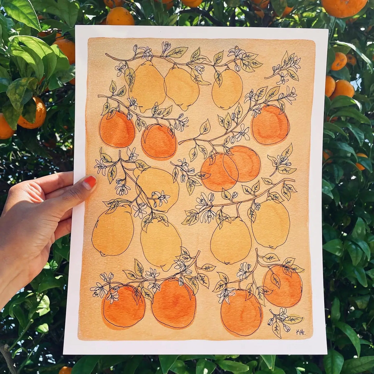 Kim Hoppe Art Print | Lemons And Oranges