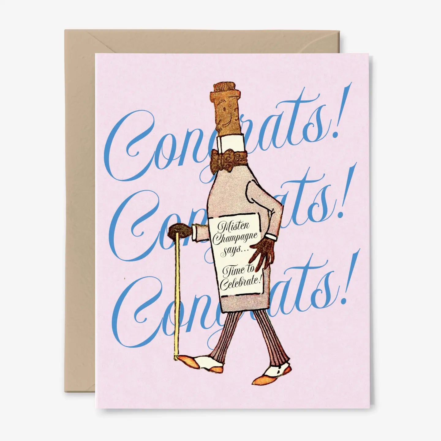Mr. Champagne Congratulations Card