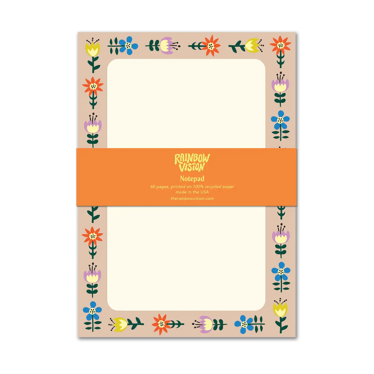 Folk Floral Notepad