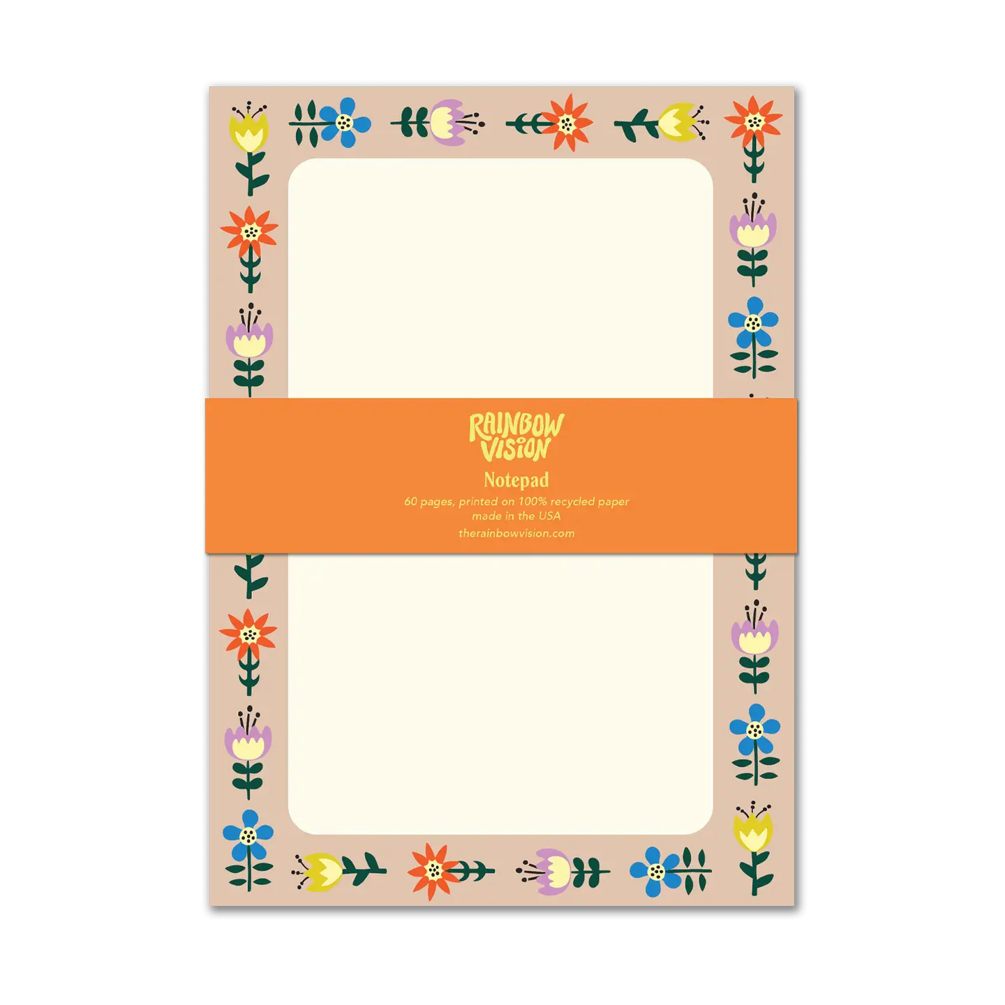 Folk Floral Notepad