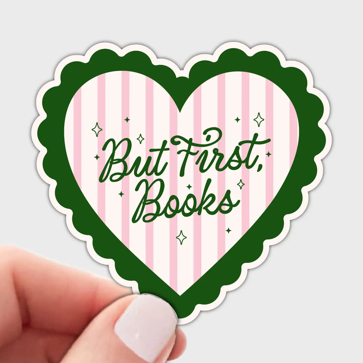 But First, Books Sticker