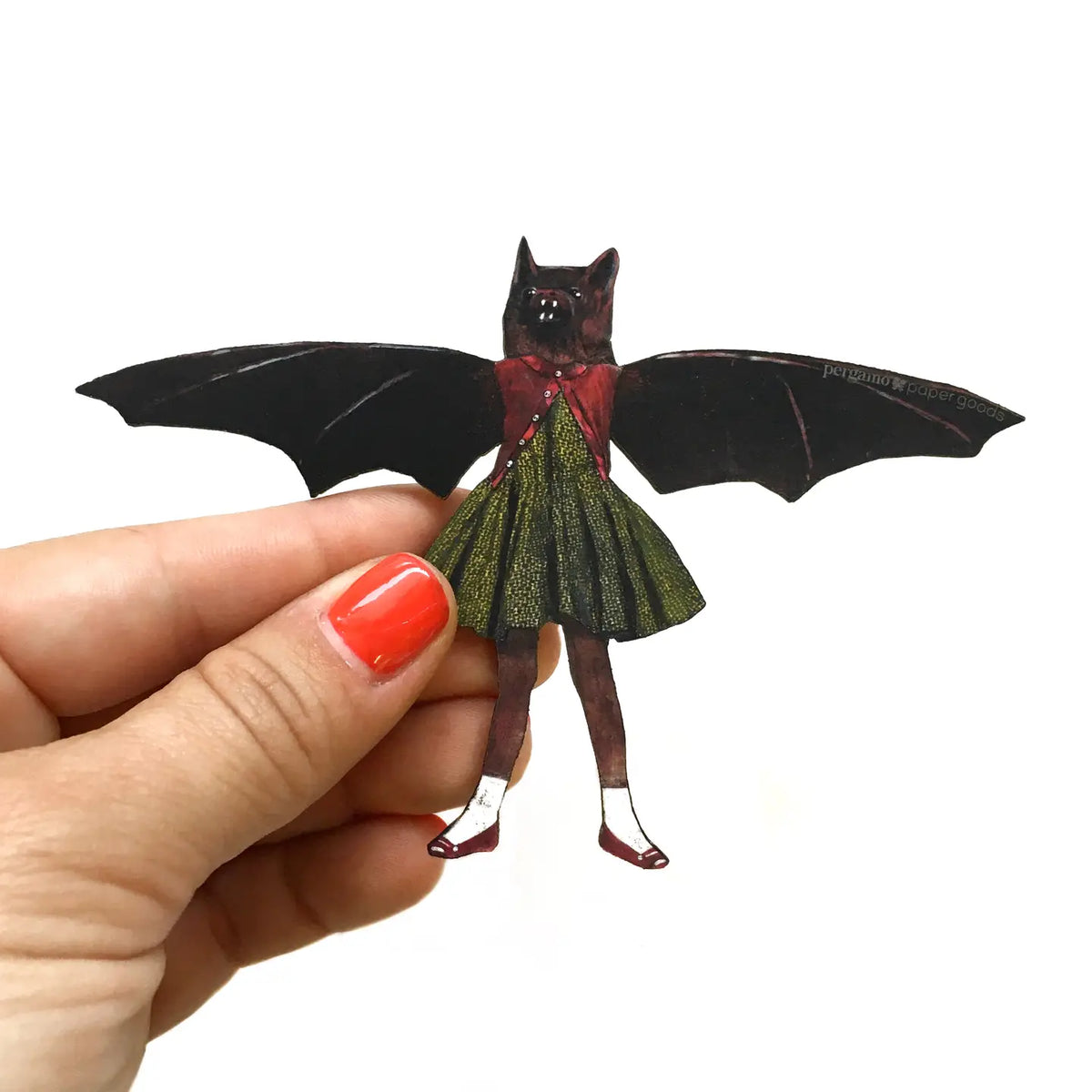 Wooden Magnet | Bat Girl