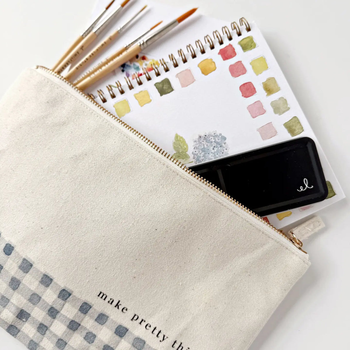 Emily Lex Studio Canvas Zipper Pouch