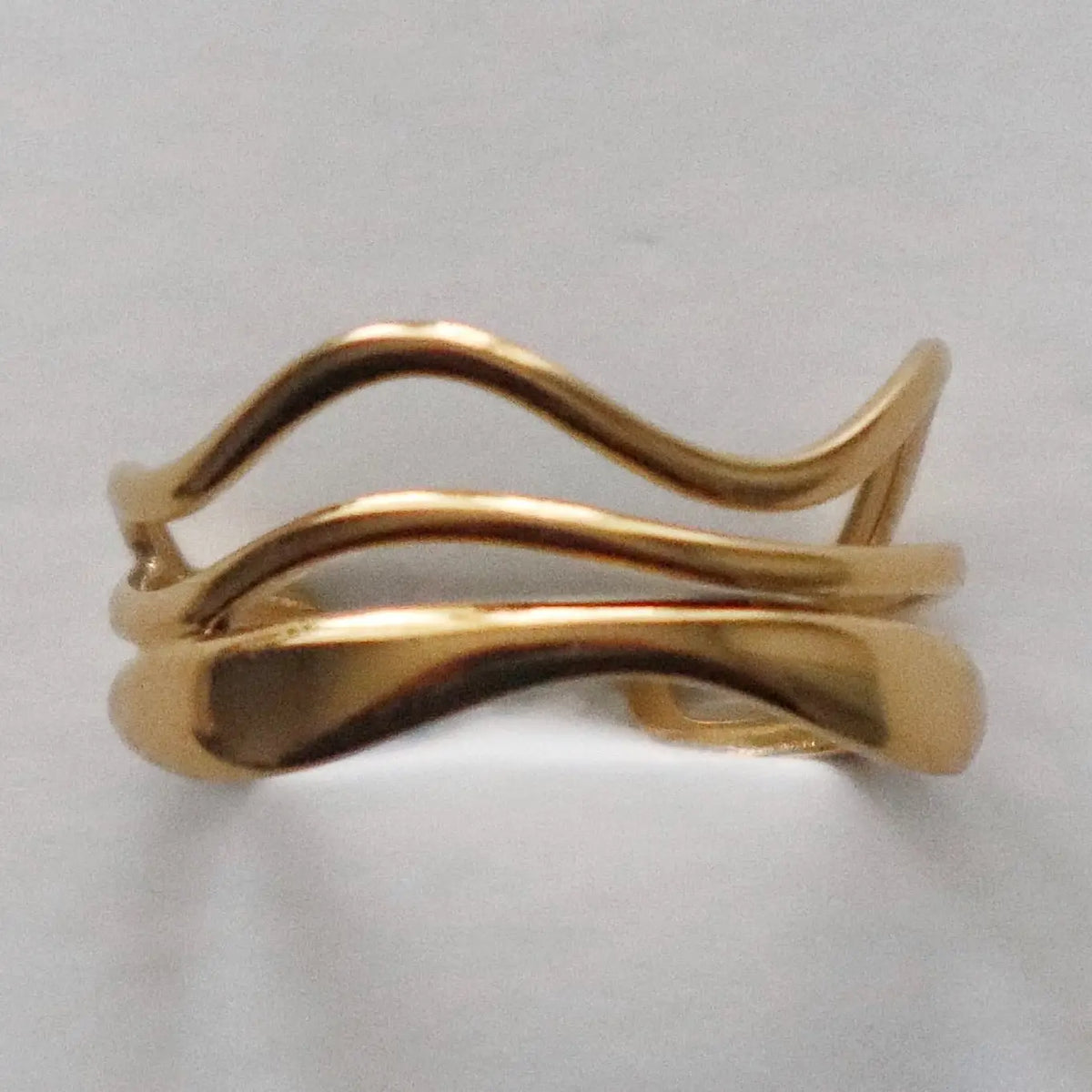 Wavy Stacking Adjustable Ring