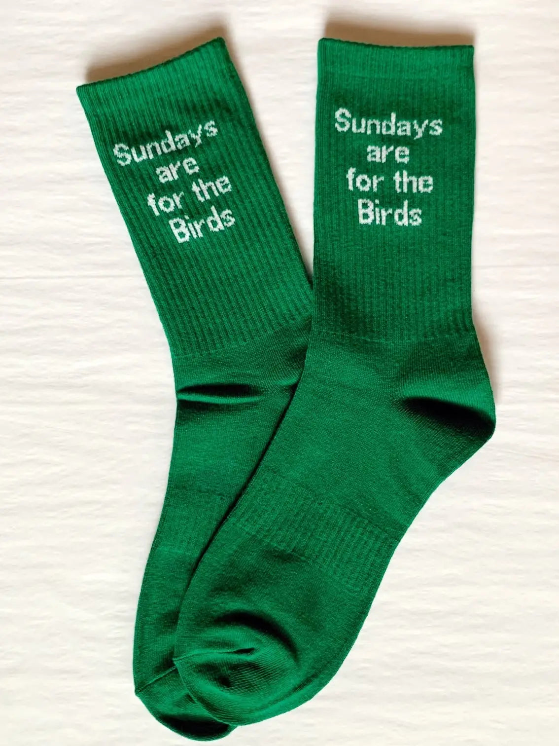 Sundays Are For The Birds Socks | Kelly Green