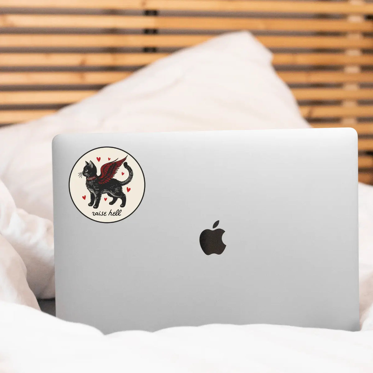 Raise Hell Cat Sticker
