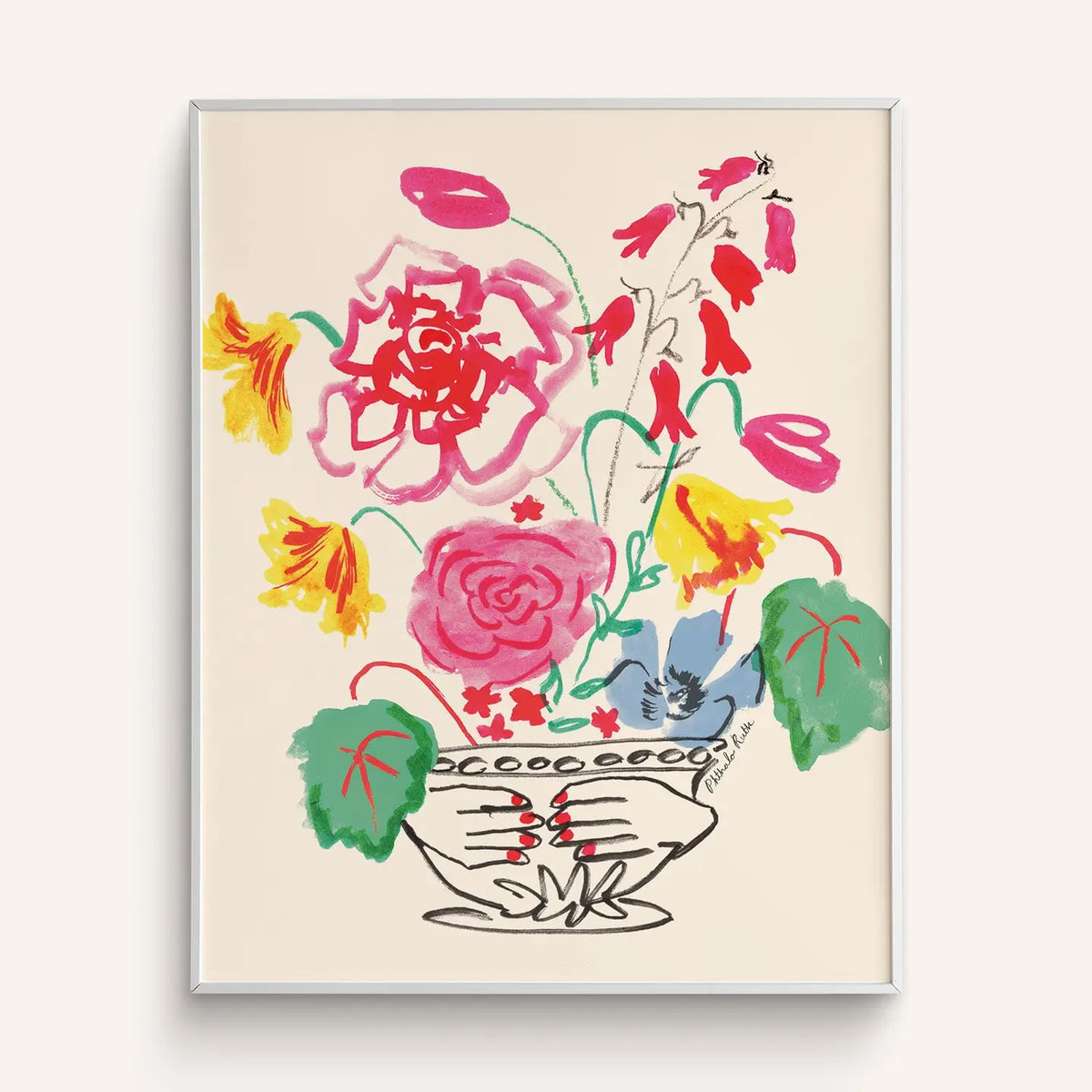 Blooming Hands Art Print | 8x10