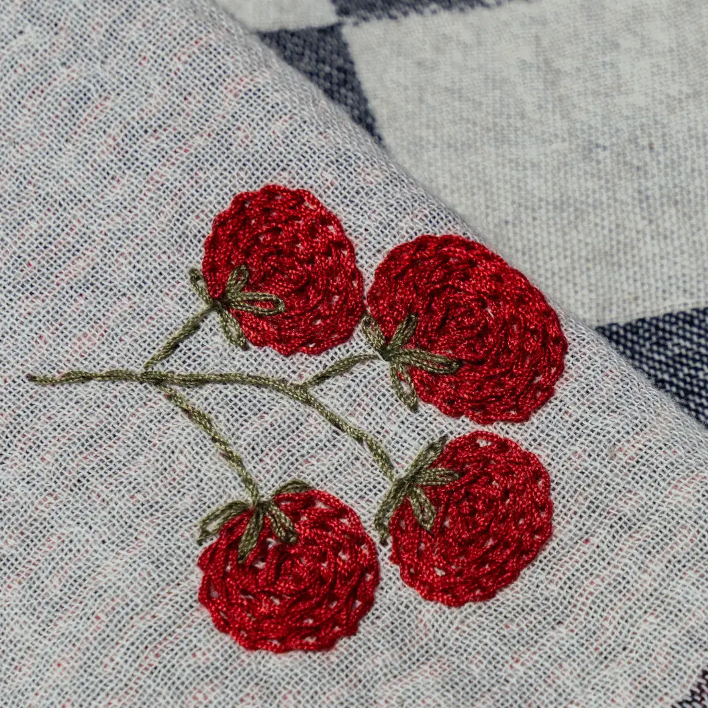 Hand-Stitched Kitchen Towel Set | Tomatoes