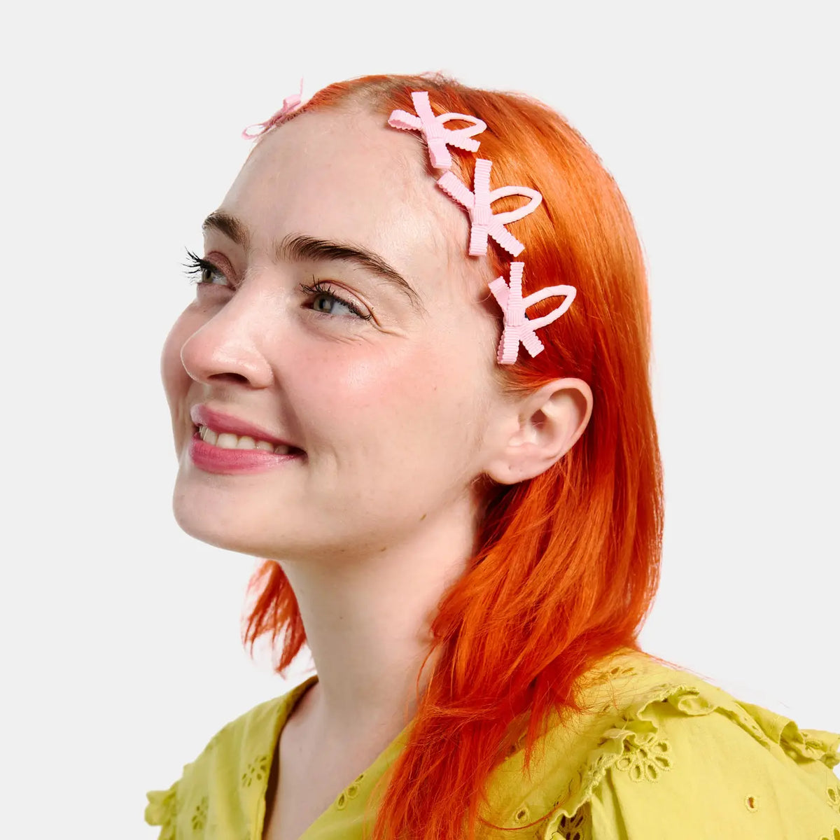 Chunks Bow Snap Clips | Blush