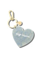 Hand-Painted Dog Mom Bag Charm + Keychain