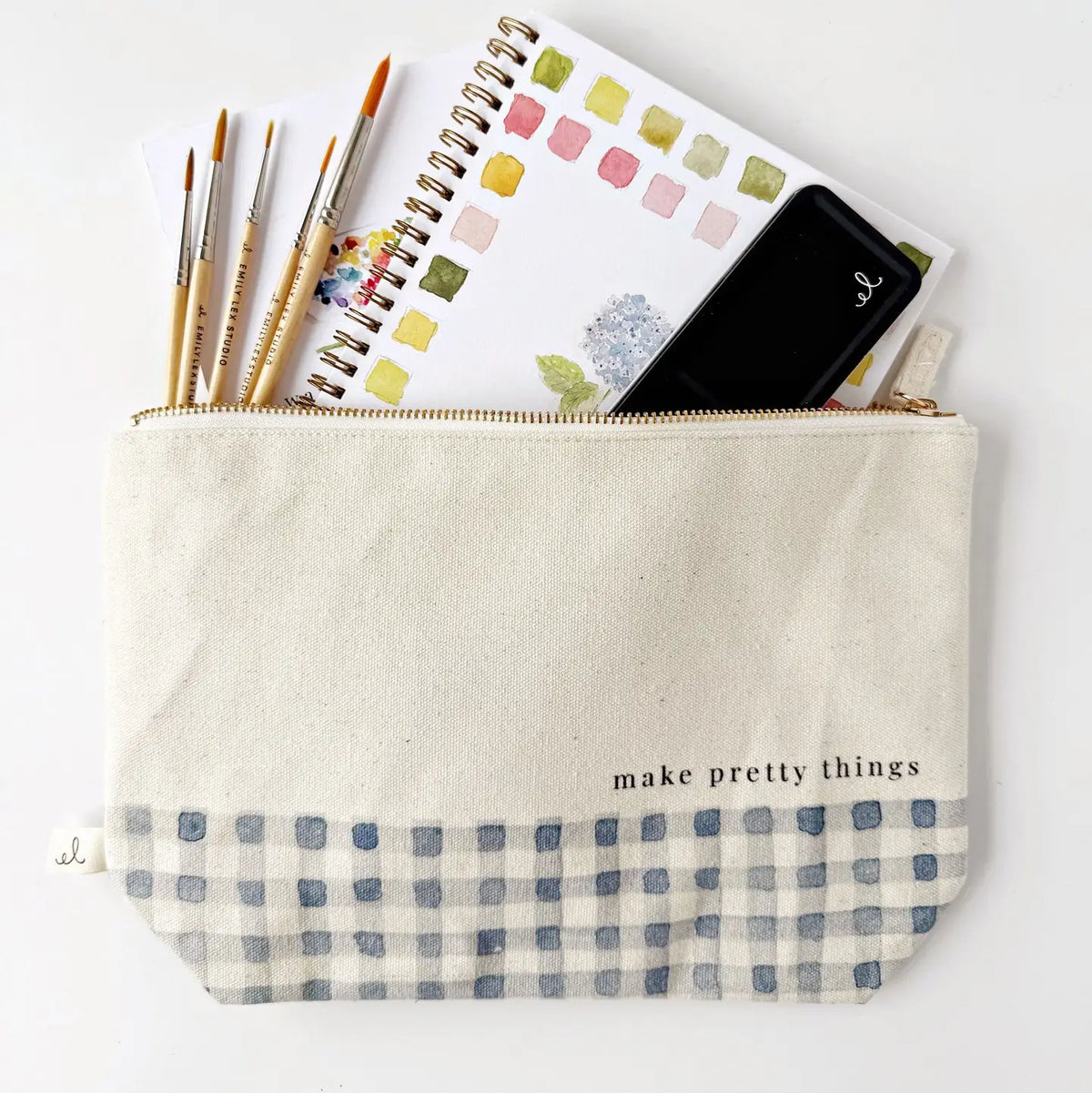 Emily Lex Studio Canvas Zipper Pouch
