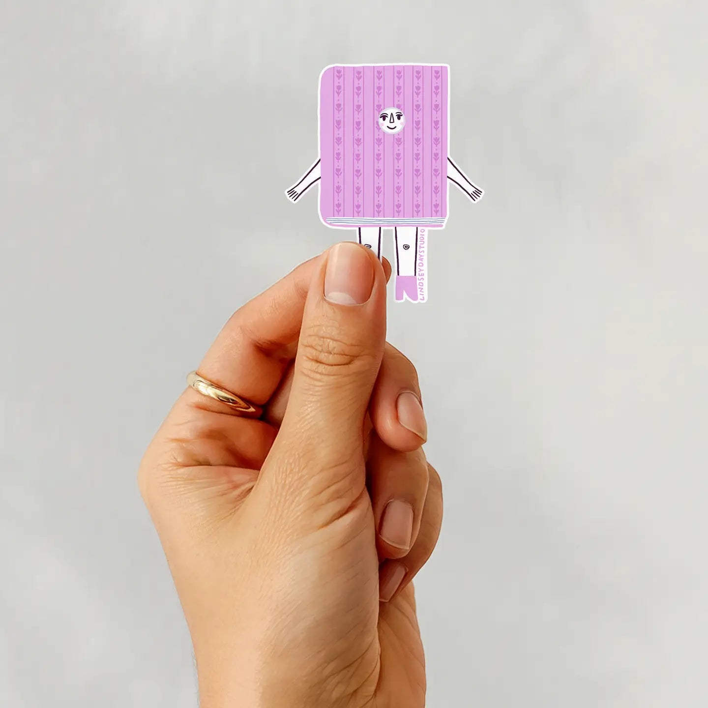 Purple Book Friend Sticker