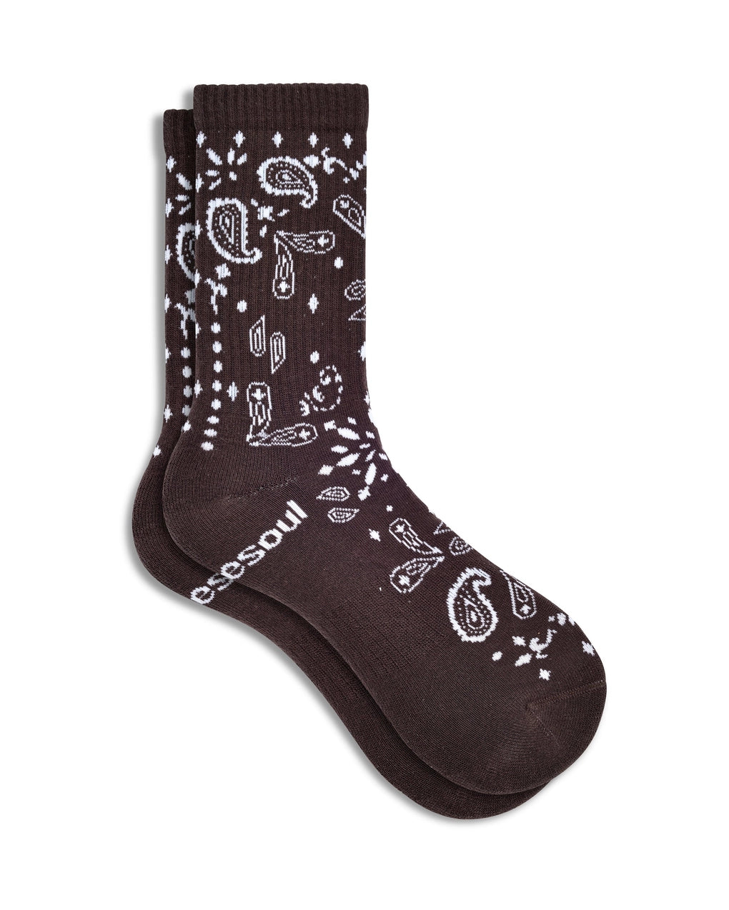 Double Soul Bandana Socks | Dark Brown