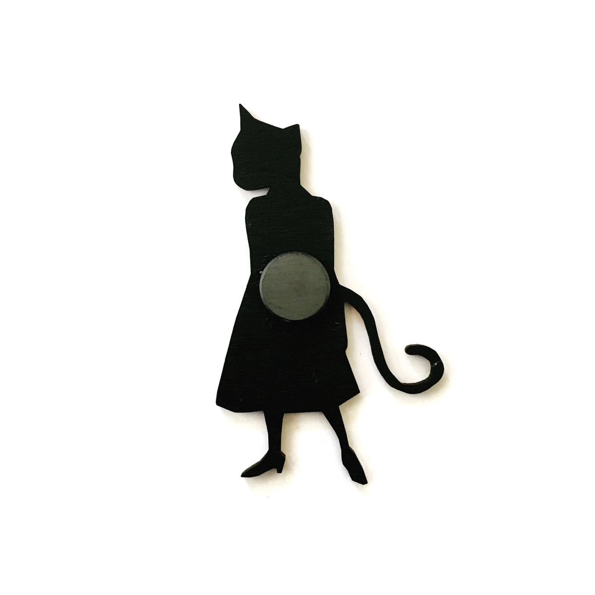 Wooden Magnet | Cat Lady