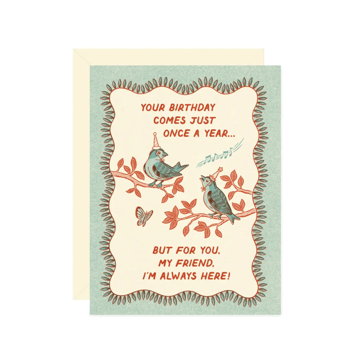 Birthday Bird Friends Card