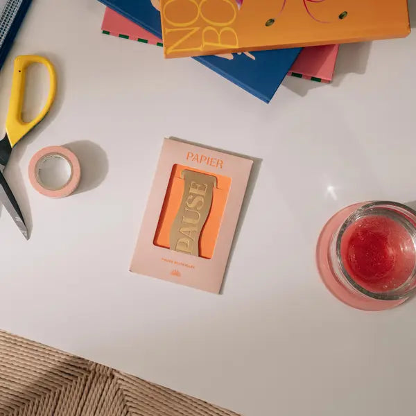 Brass Bookmark | Pause