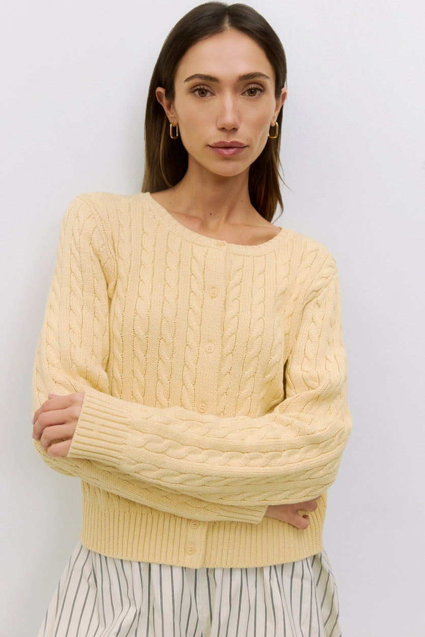 The Dale Cardigan | Yellow