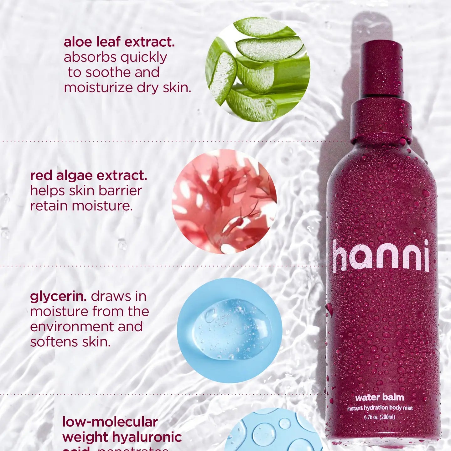 Hanni Water Balm Spray On Moisturizer