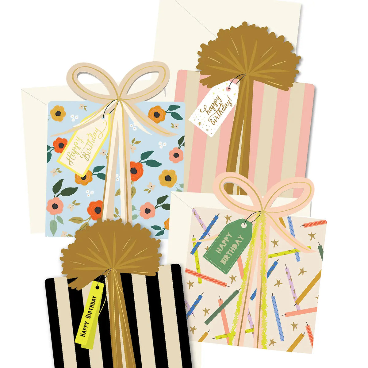 Ginger P. Designs Variety Pack Birthday Cards | 8 Pack