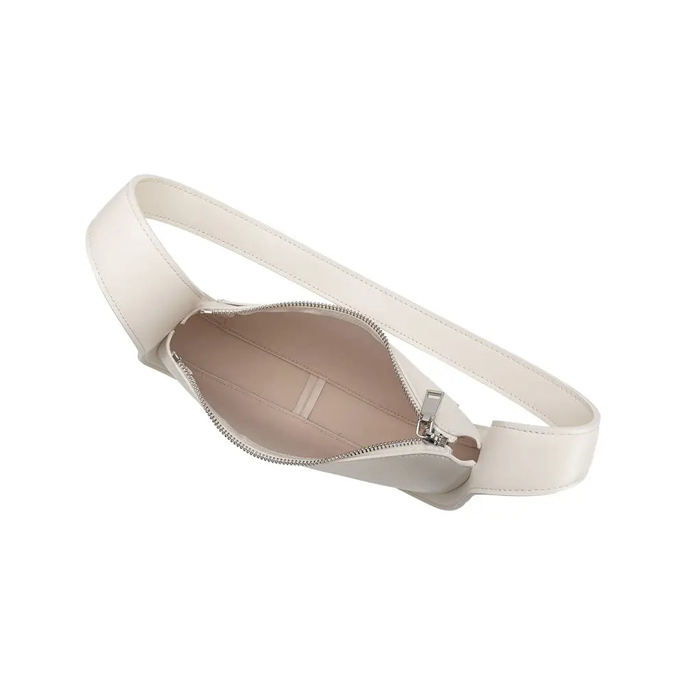 Melie Blanco Willow Ivory Recycled Vegan Shoulder Bag