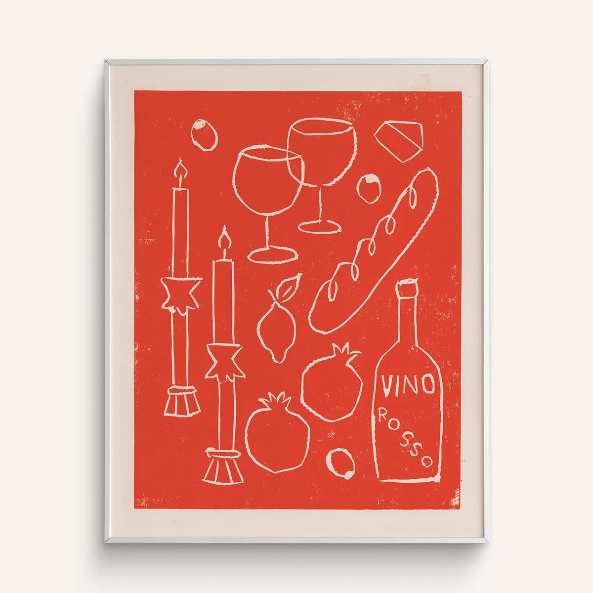 "Vino Rosso" Red Art Print | 8x10