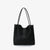 Hollace North South Woven Tote | Black