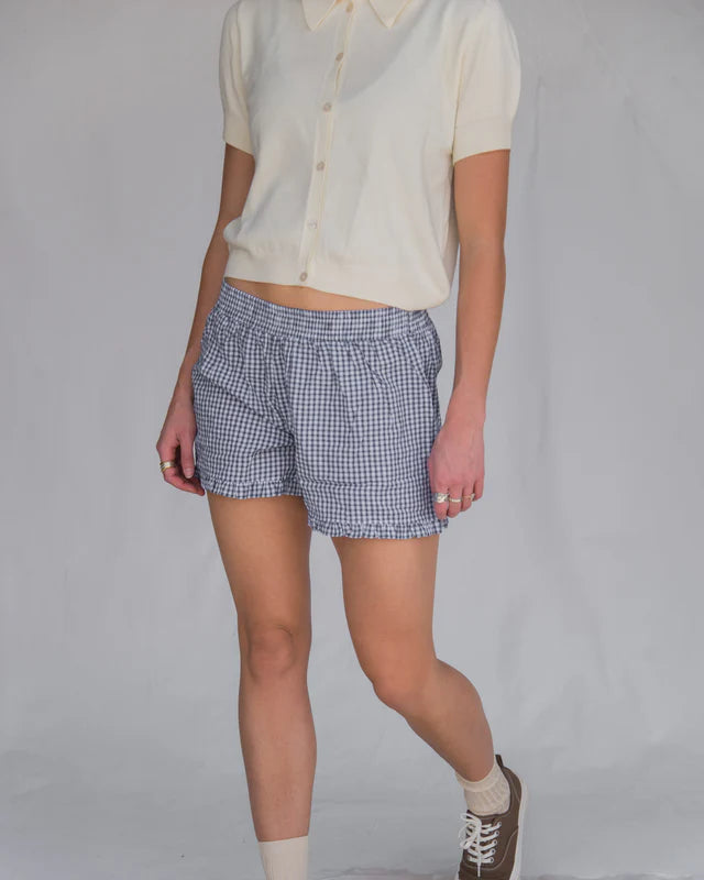 Sønderhaus Boxer Shorts | Navy Plaid