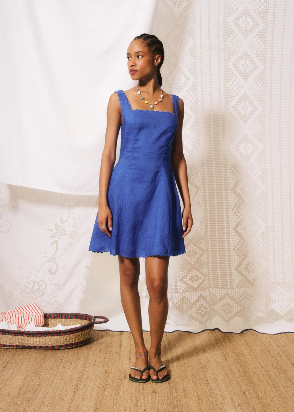 FRNCH Maria Dress | Electric Blue