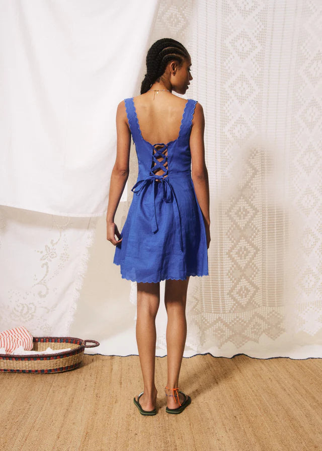 FRNCH Maria Dress | Electric Blue