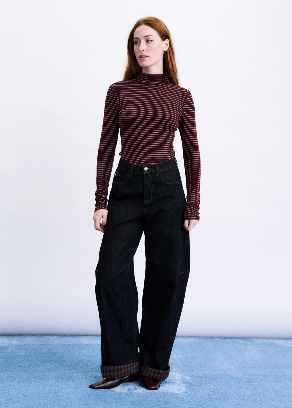 FRNCH Odori Long Sleeve T-Shirt | Bordeaux