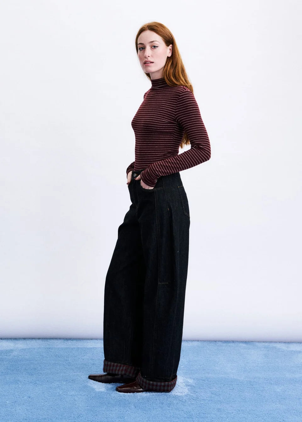 FRNCH Odori Long Sleeve T-Shirt | Bordeaux